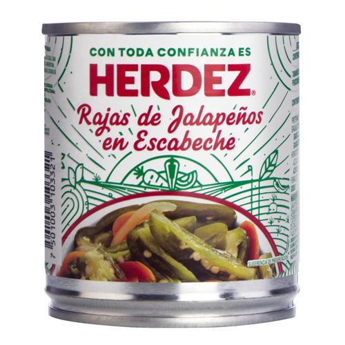 Chile Jalapeño Herdez Rajas Escabeche - 220gr
