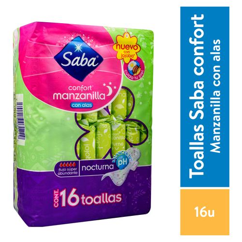 Toalla Saba Confort Nocturna Manzani 16U