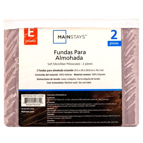 Mainstays Set De 2 Sobrefundas Lila
