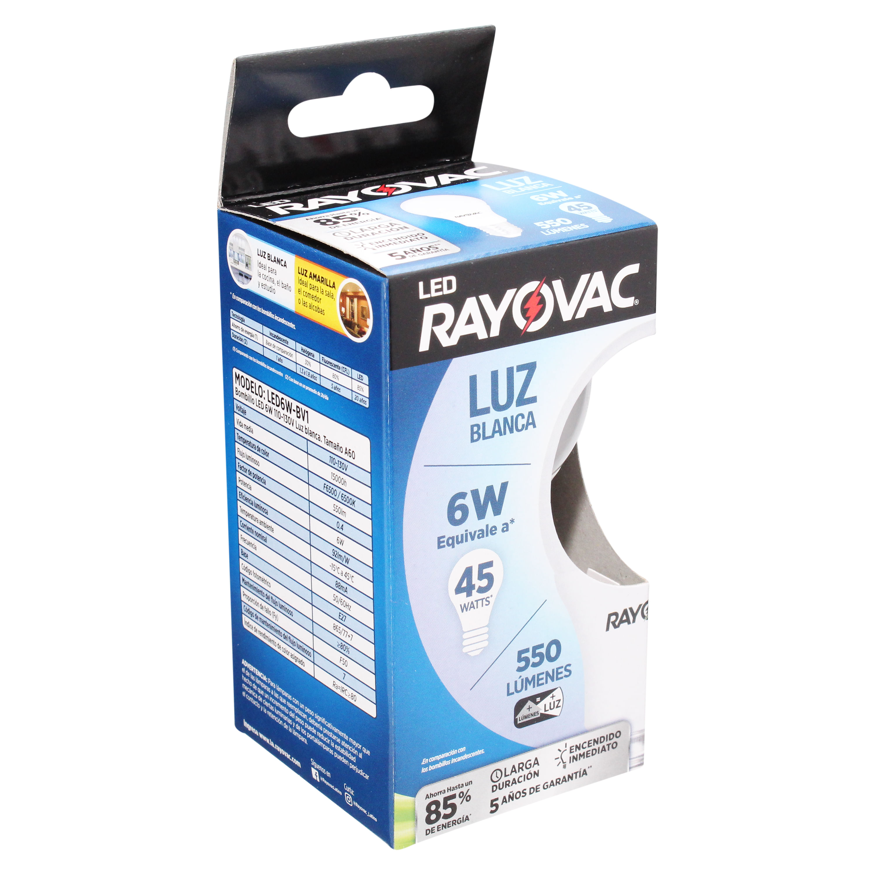 Comprar Rayovac Led 6W Blanco Caja Tray
