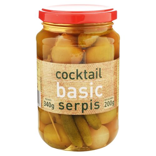 Encurtido Cocktail basic serpis envase vidrio - 340 g