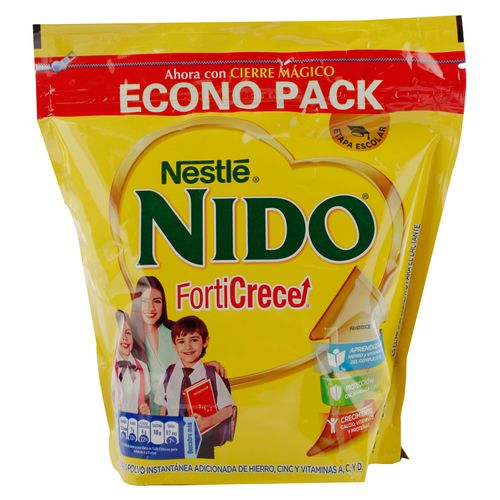 Leche NIDO® Forticrece Leche Entera Instantánea para Niños Bolsa -720gr
