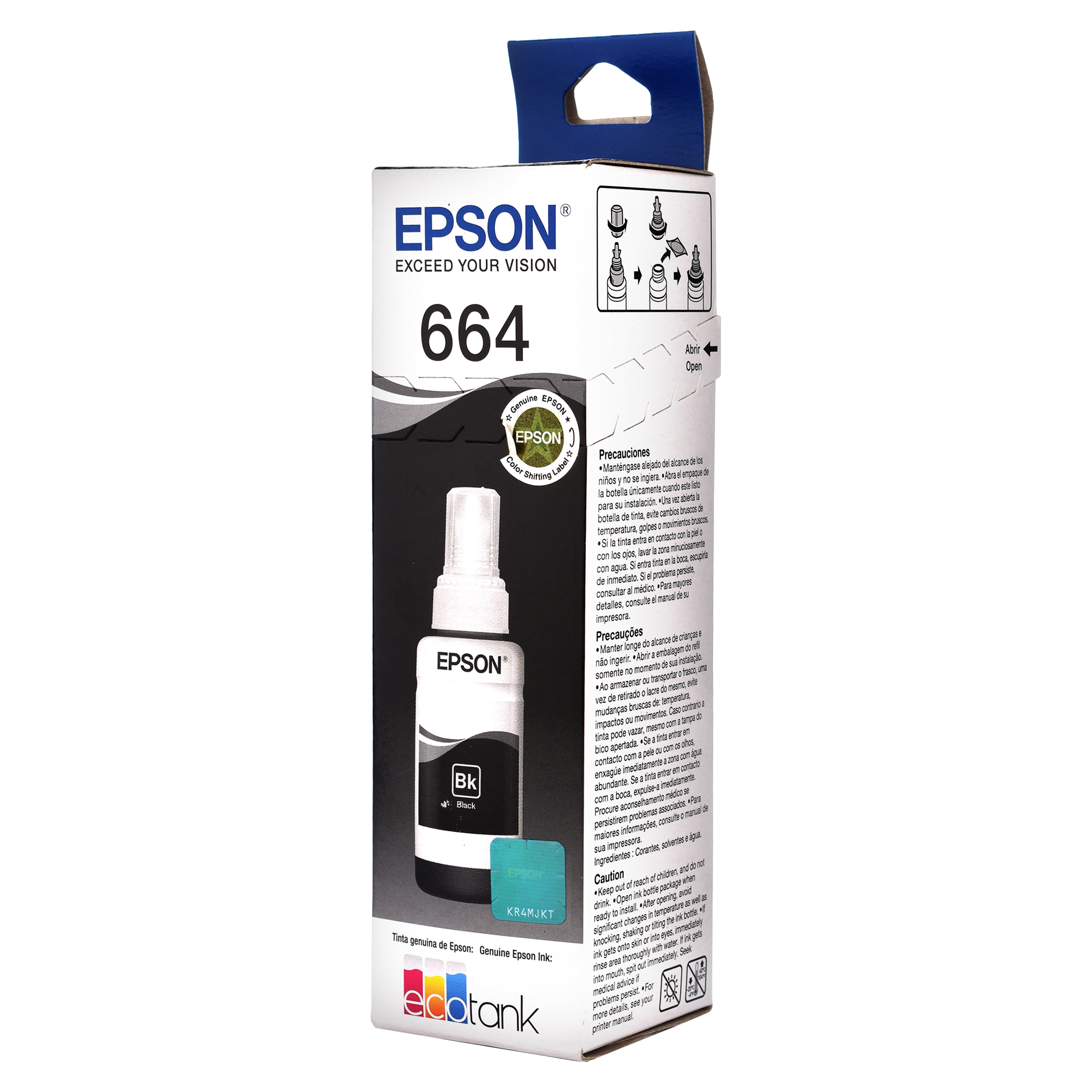 Comprar Botella Tinta Epson Negro T664