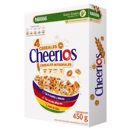 NESTLE CHEERIOS® 4 Granos Cereal 450g Caja