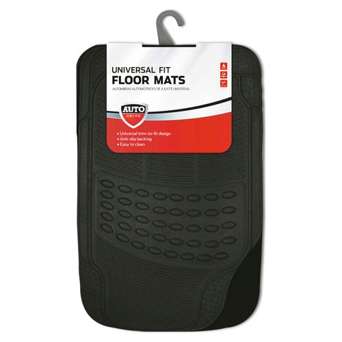 Alfombra Autodrive Hule Y Tela - 4 Piezasas