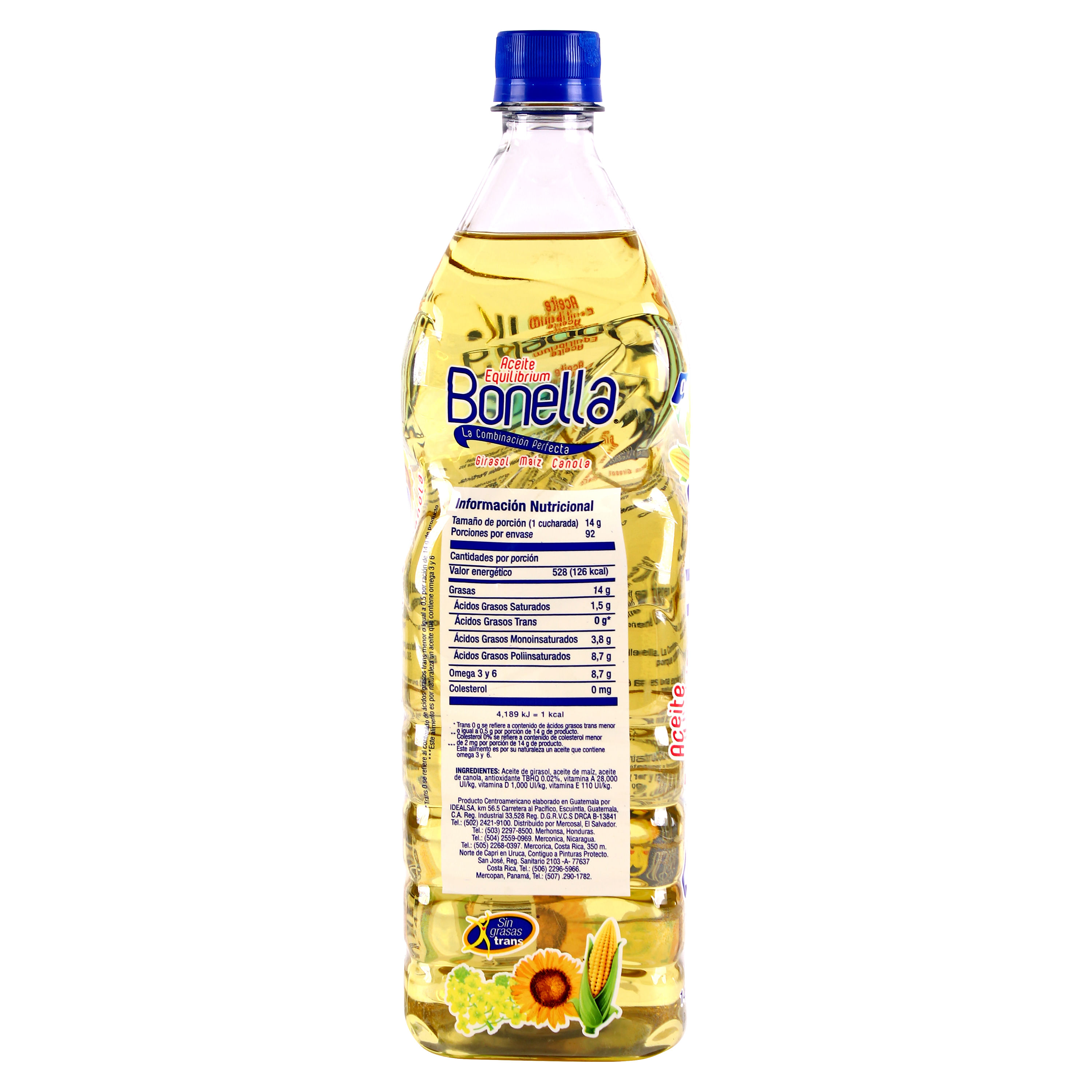 Comprar Aceite Bonella Girasol Maiz Canola - 1400mll | Walmart Guatemala