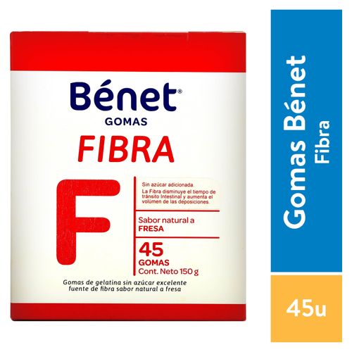Gomas Benet De Fibra - 45 Unidades