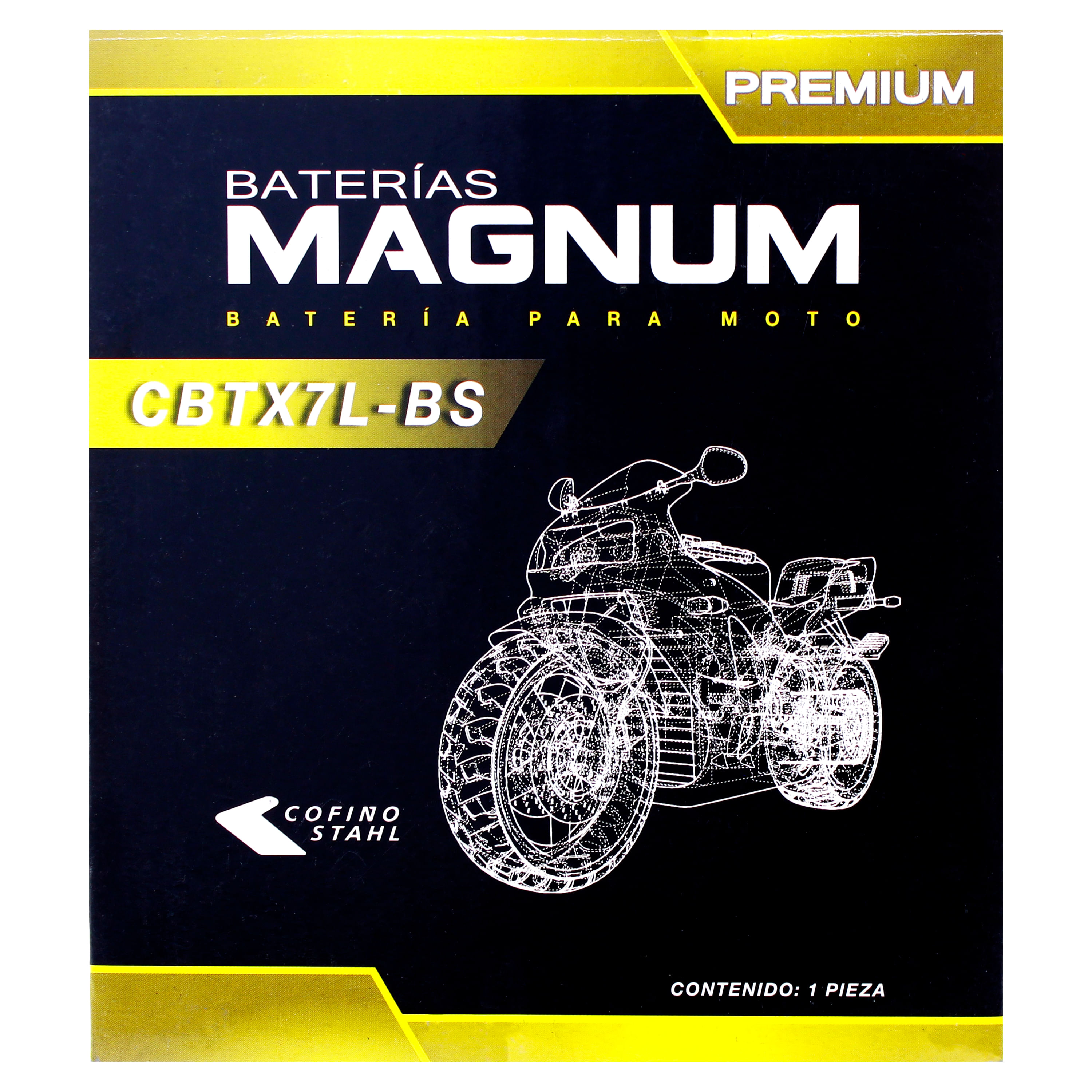 Batería De Moto Btx7A-Bs Magnum - Cemaco