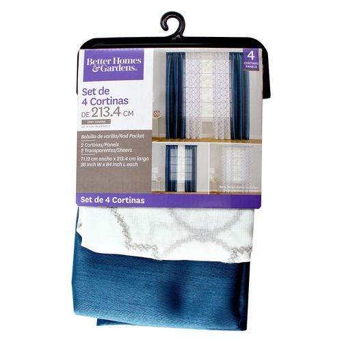 Paquete De 4 Cortinas Dec Dianna