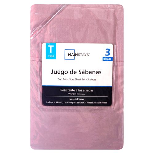 Mainstays Set Sabanas Lila Individual