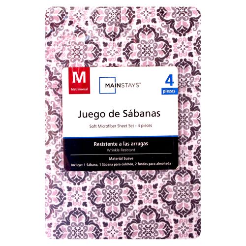 Mainstays Set Sabanas Medallones Matri