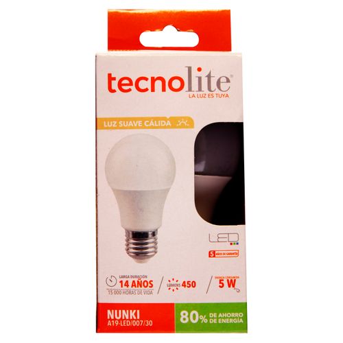 Led 5W Luz Calida Tecnolite