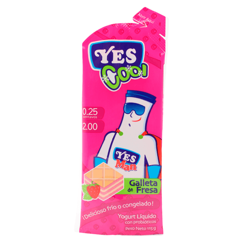 Yogurt Yes cool Galleta Fresa - 115gr