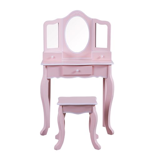 Tocador De Madera Rosado