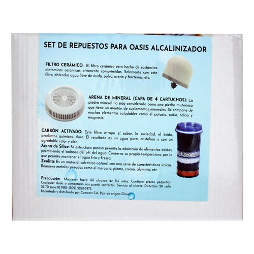 Set de Repuestos Great Value para Oasis Alcalinizador - 6 Pzas