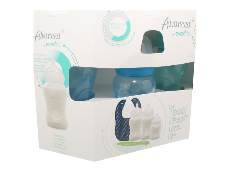 Paquete-Evenflo-De-Regalo-Advanced-Contiene-1-Biber-n150-ml-2-Biberones-270-ml-1Escobill-n-1-Babero-1-35914
