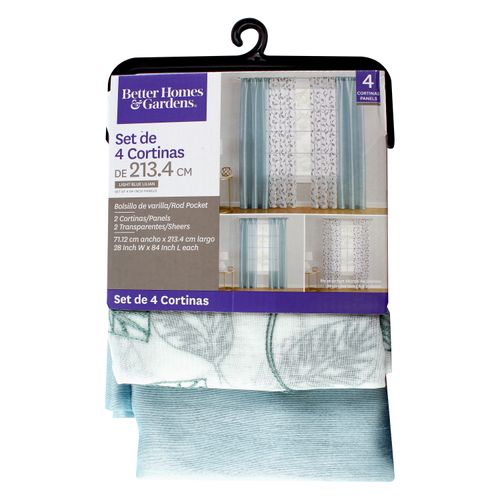 Paquete De 4 Cortinas Lilian