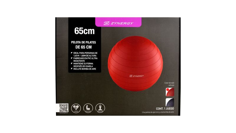 Pelota De Yoga Pilates 65 Cm + Inflador Para Fitness | Fitmed