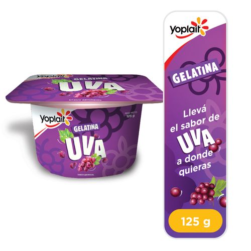 Gelatina Yoplait sabor a uva - 125 g