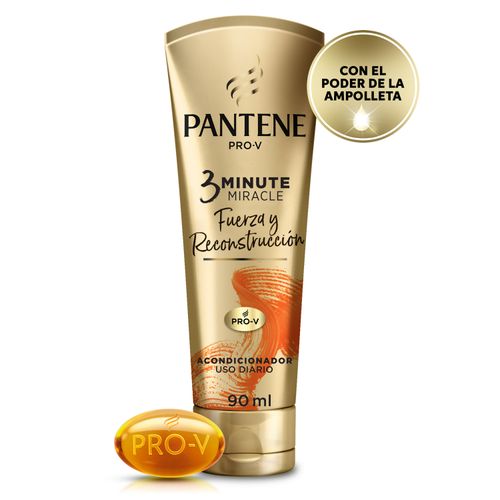 Acondicionador 3Minute Miracle Pantene Pro-V Fuerza y Reconstrucción 90 ml