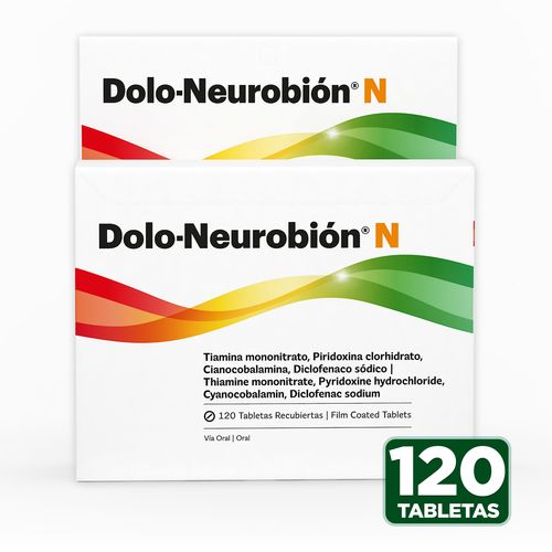 Tabletas Recubiertas Dolo-Neurobión N  120 Unidades