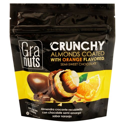 Almendra Granuts Naranja Con Chocolate Semi Amargo - 80gr