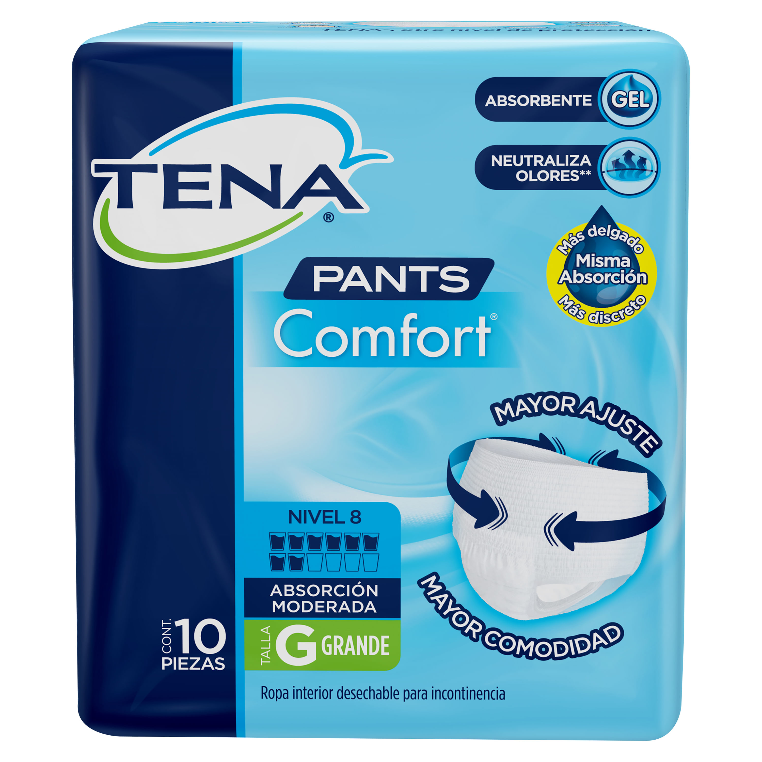 Comprar Comfort Tena Ropa Interior Talla G 10Ea | Walmart Guatemala