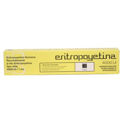 Eritropeyina 4000 Ui 1 Ampolla Una Caja