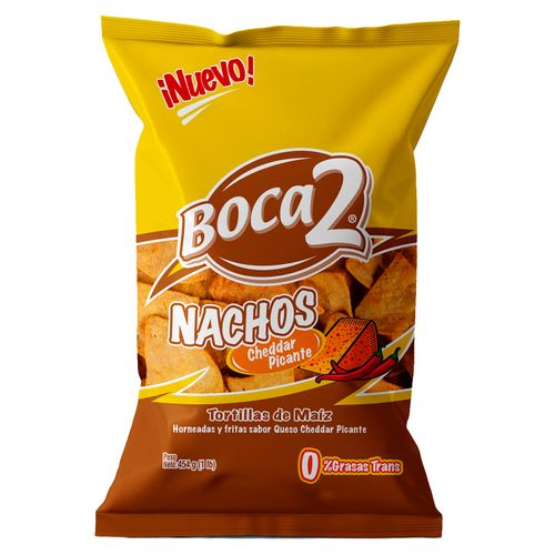 Snack Boca2 Cheddar Picante - 453.6gr