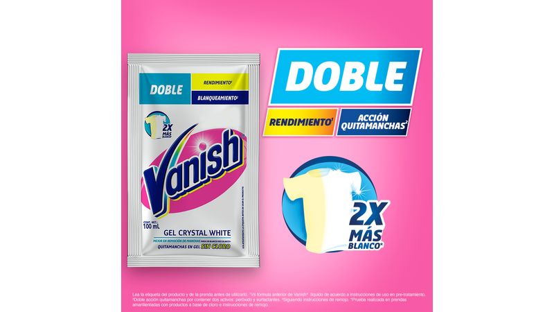 Comprar Quitamanchas Vanish Gel Blanco Doypack - 100ml, Walmart Guatemala  - Maxi Despensa
