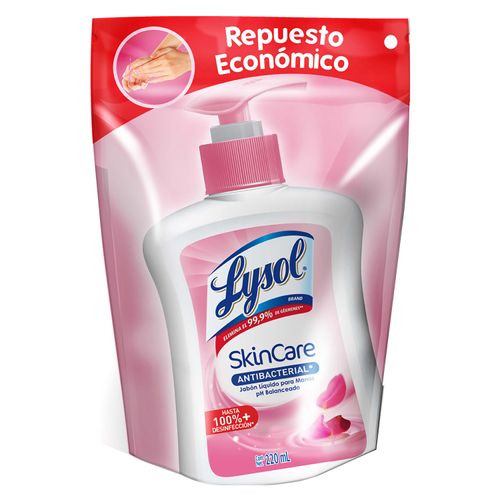 Jabón Líquido Para Manos Lysol Skin Care Doypack - 220ml