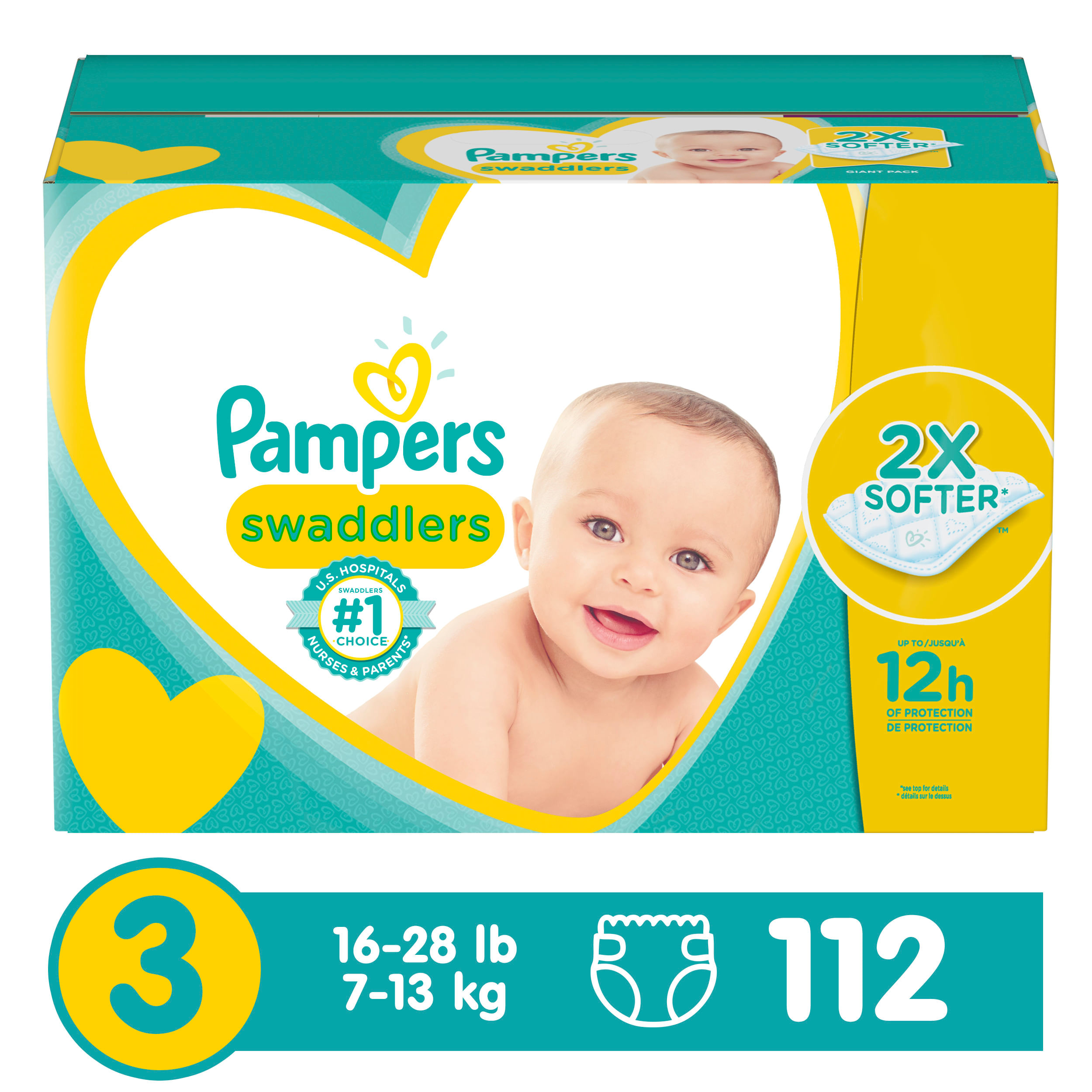 Pañal Pampers Swaddlers T3 Giant - 112 Unidades