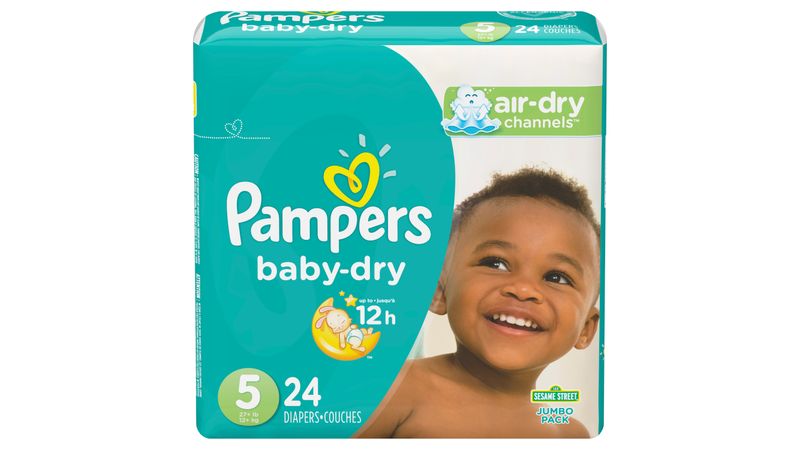 Comprar Pañales Pampers Baby-Dry, Talla 5, 11-15kg - 39Uds