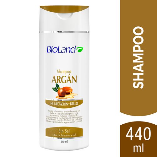 Shampoo  Bioland Argán Humectación y Brillo - 440ml