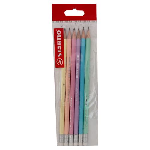 Lápiz Stabilo Grafito Pastel - 6 uds