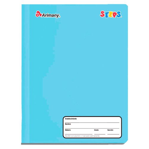 Cuaderno Arimany cosido grande rayado steps - 100 hojas