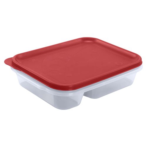 Tazon Rectangular C/Division Tr (3 Tz/710 Ml) Guateplast Rojo Chef 0