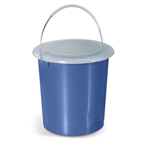 Cubeta Guateplast Mediana Con Tapa Blu - 10Lt