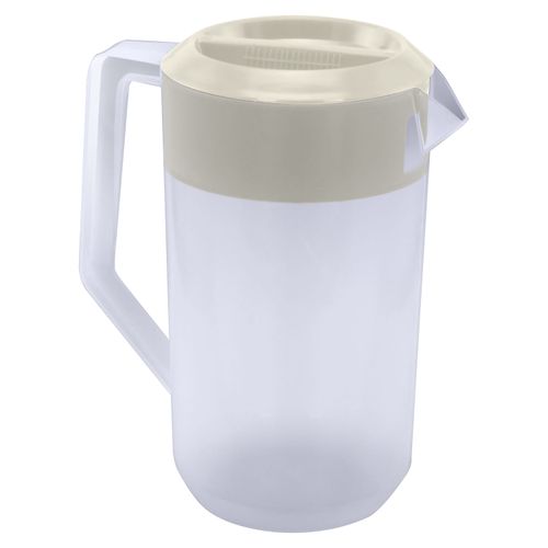 Pichel Guateplast Con Tapa Marfil - 2 Litros