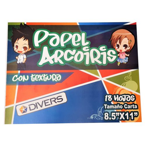 Block Arcoiris Con Textura 18 H Cart