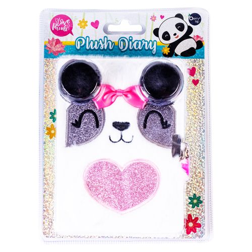 Diario Berry Hip De Peluche Panda