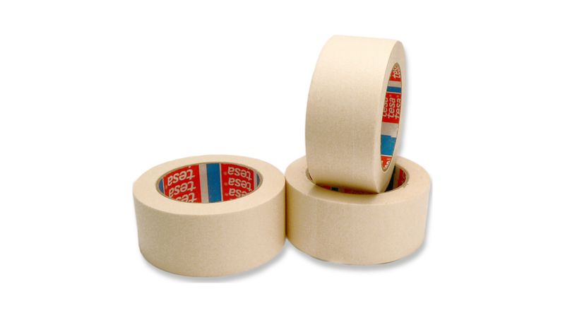 La Casa del Artesano-Cinta de papel adhesiva enmascarar multiproposito  masking tape ABRO ancho 48mms en rollo de 30yds=27.5m