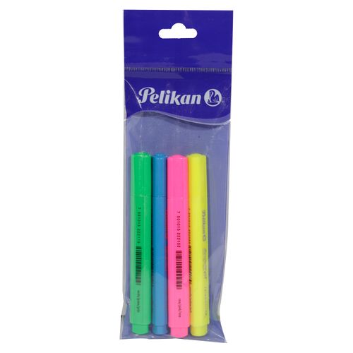 Marcador Pelikan resaltadores estuche colores surtidos - 4 Pzas
