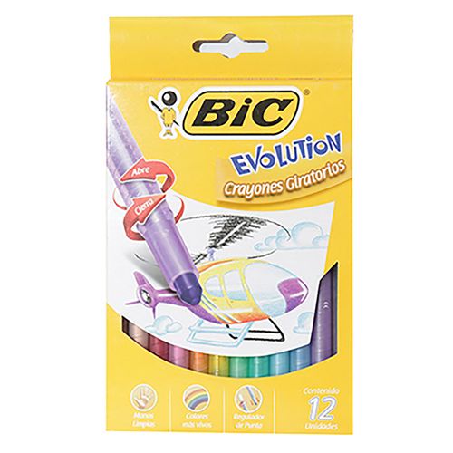 Crayones Bic Giratorios 12 Unidades