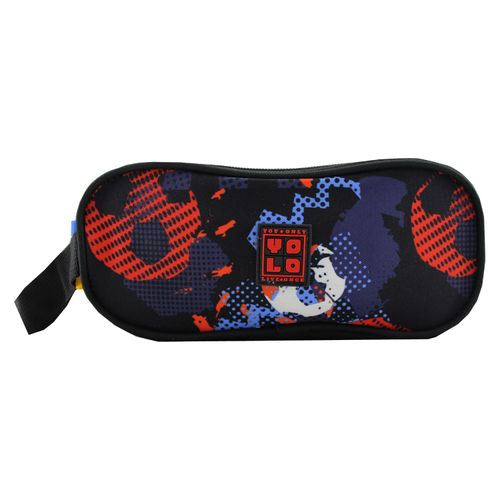 Cartuchera Yolo Estampados Niño Azul Y Rojo