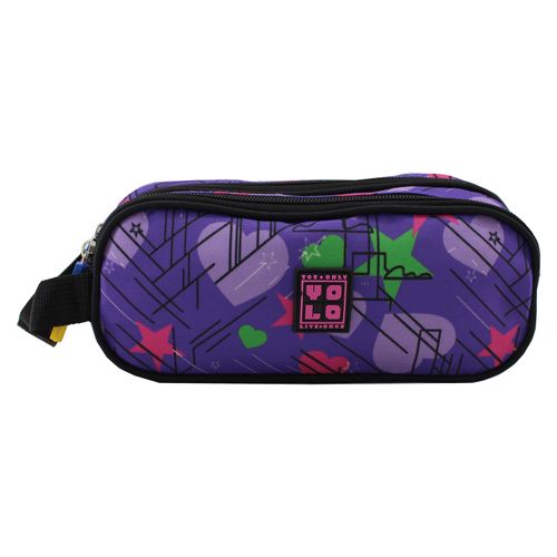 Cartuchera Yolo Estampados Morado