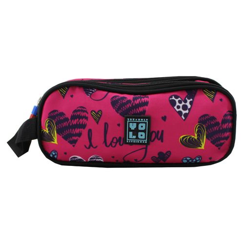 Cartuchera Yolo Estampados Fucsia