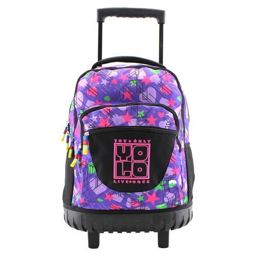 Mochila Yolo Con Ruedas Surtida Morado