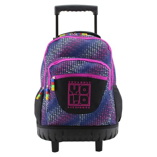 Mochila Yolo Con Ruedas Surtida Azul