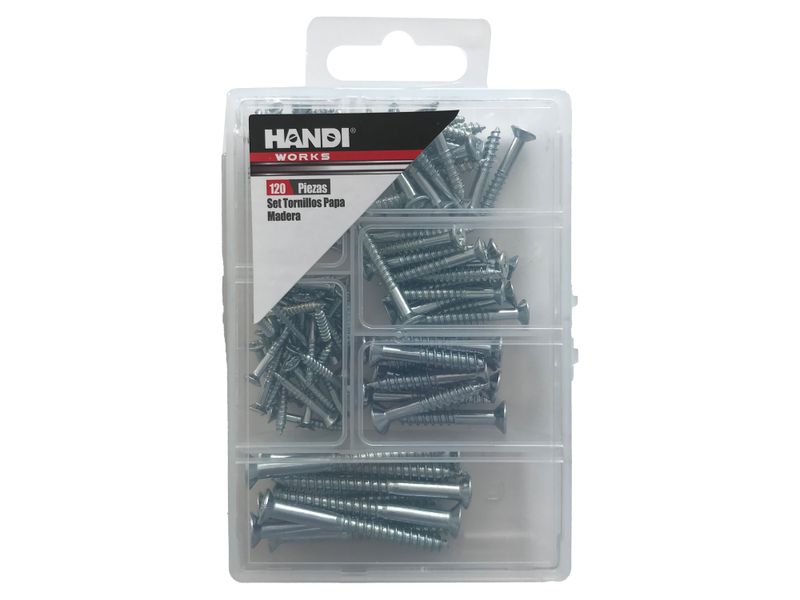 Set-Tornillos-Handiworks-Para-Madera-120-Piezas-1-22602